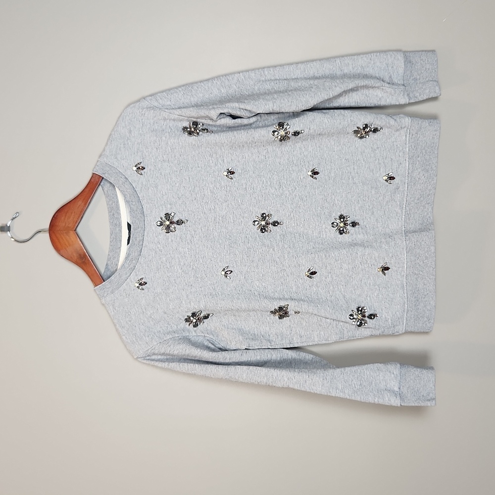 J.‎ Crew Embellished Chandelier Sweatshirt Size XS - Picture 2 of 7